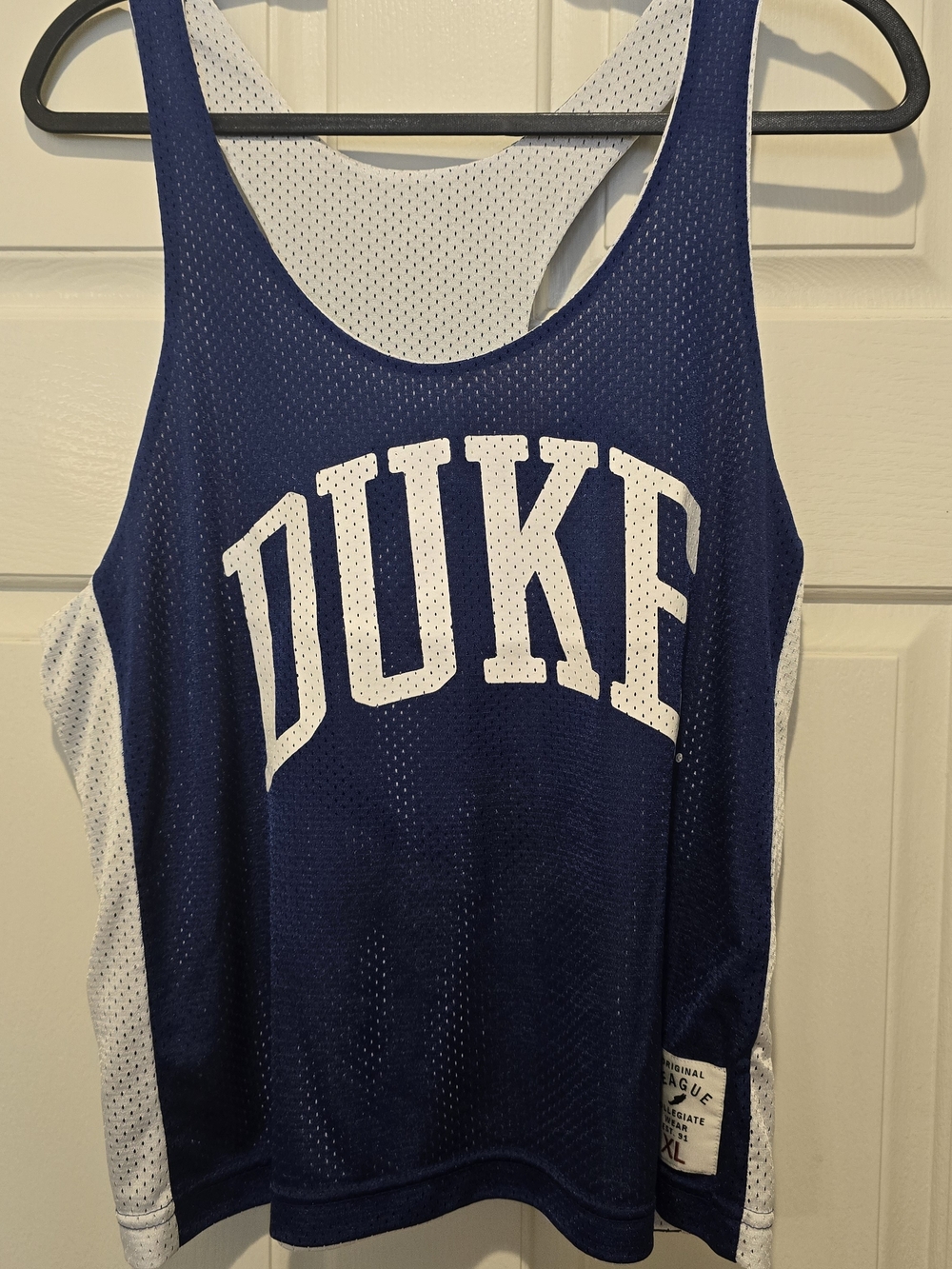 Duke Blue Devils Reversible Mesh Basketball Jersey Tank Top XL